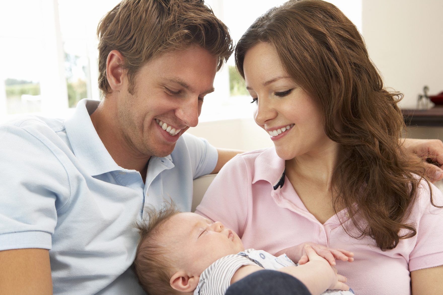 New parents with their baby